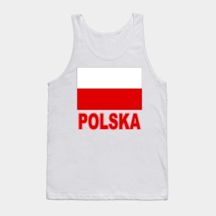 The Pride of Poland - Polska - Polish Flag and Language Tank Top